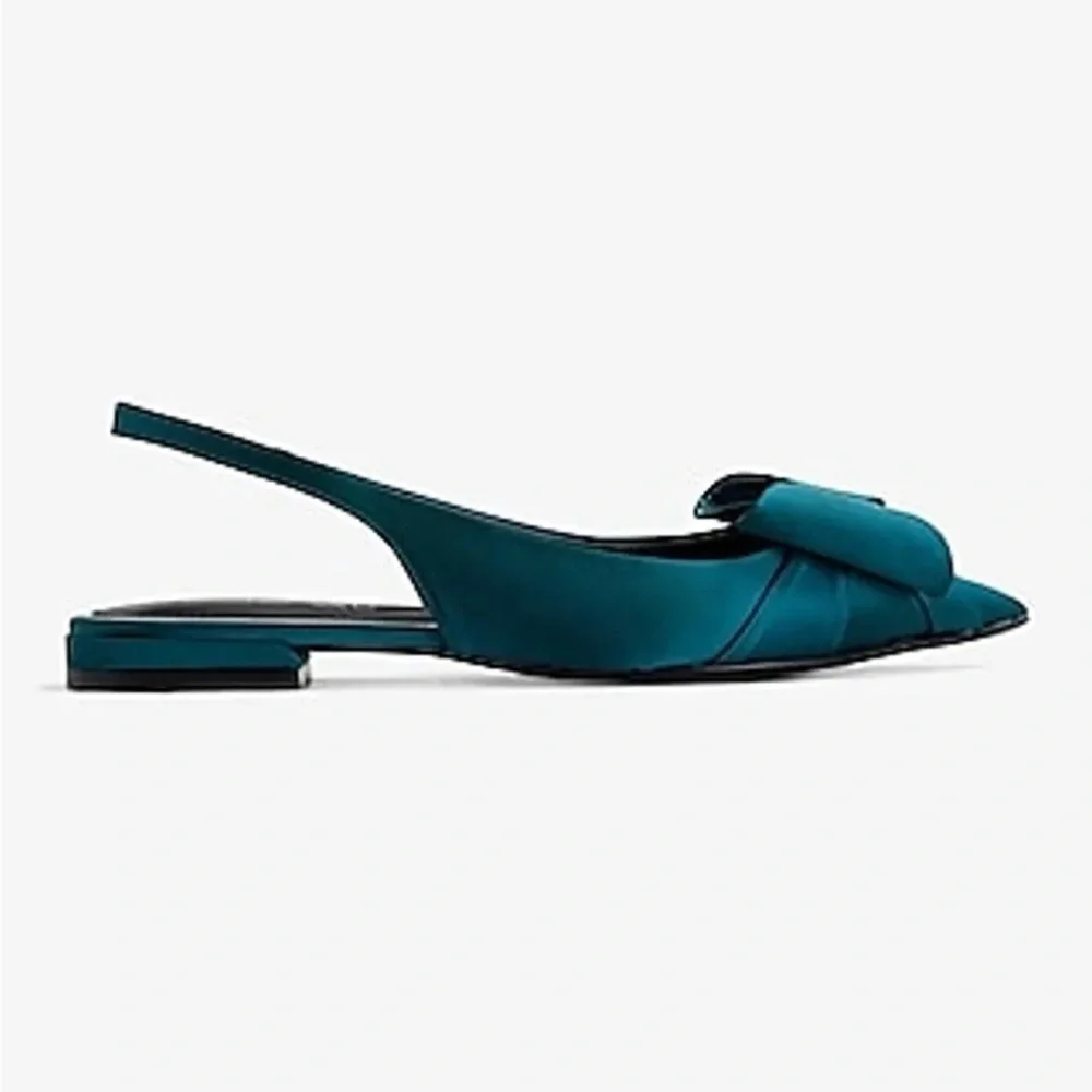 NEW Express teal sling back flats size 7 - Picture 5 of 5